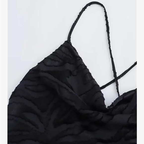 Zara Black Backless Dress - Picture 7 of 7